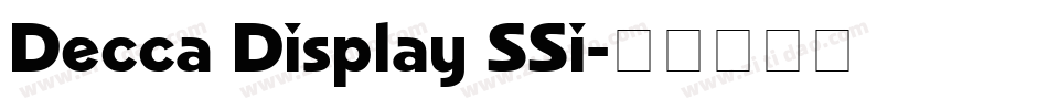 Decca Display SSi字体转换